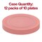 Matte Fuchsia Round Disposable Plastic Appetizer/Salad Plates - 7.5" (120 Plates)